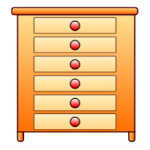 Kommode mit Schubladen